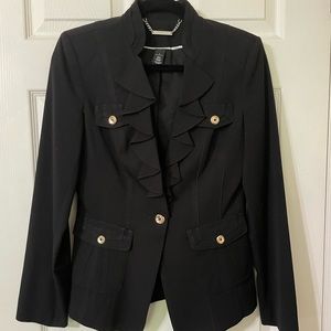 White House Black Market Ruffled blazer